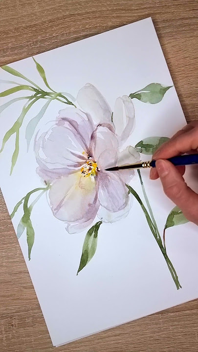 How To Paint Loose Flowers in Watercolour - Wonder Forest