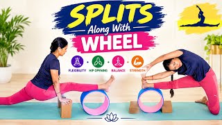 🧘‍♀️✨ SPLITS ALONG WITH WHEEL | FLEXIBILITY • BALANCE • STRENGTH • MOBILITY
