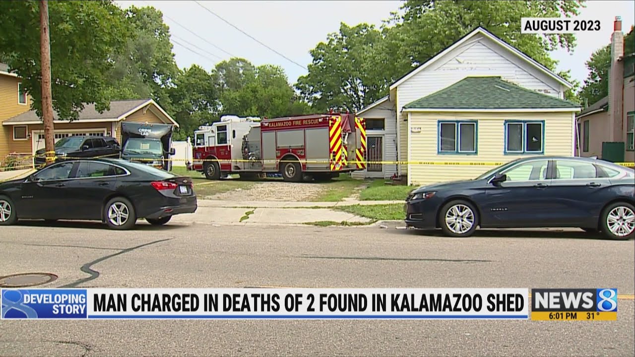 Man charged in deaths of 2 found in Kalamazoo shed - YouTube