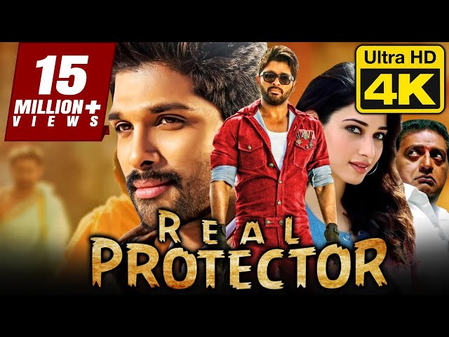Real Protector (4K ULTRA HD) Superhit Action Hindi Dubbed Full Movie | Allu Arjun, Tamannaah class=