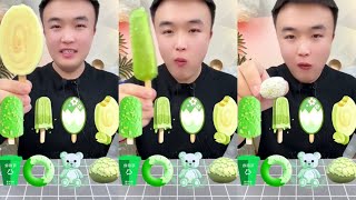 Eating ice cream emoji As in the picture yummy very mukbang show crispy voice