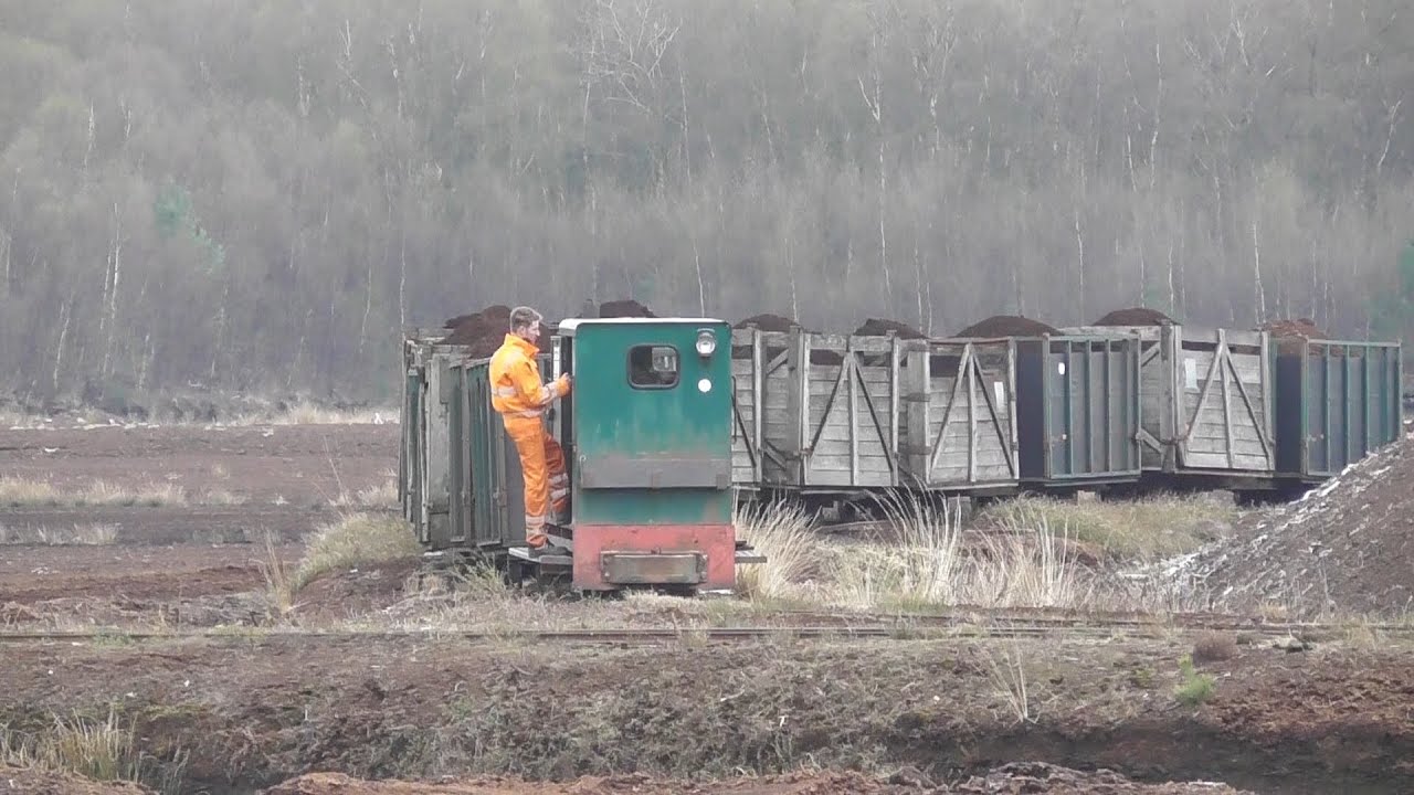 Torfzug im Moor Torfabbau Steinfeld