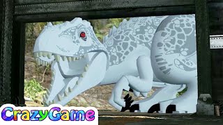 #Lego Jurassic World 100% Guide #13 Out of Bounds (Minikits, Indominus Rex) screenshot 2