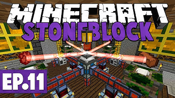 Minecraft StoneBlock - Resources From Chickens & Empowering! #11 [Modded Questing Survival]