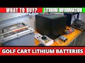 Golf cart Lithium Battery Overview