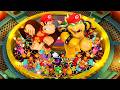 Super Mario Party - Lucky Team Family Battles - Bowser Father vs Donkey Kong Father