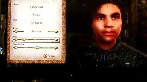 Elder Scrolls Oblivion walkthrough part 1: character creation