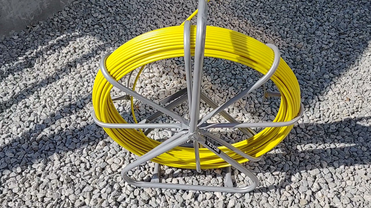 Inexpensive 8mm fiberglass duct rodder review. YouTube