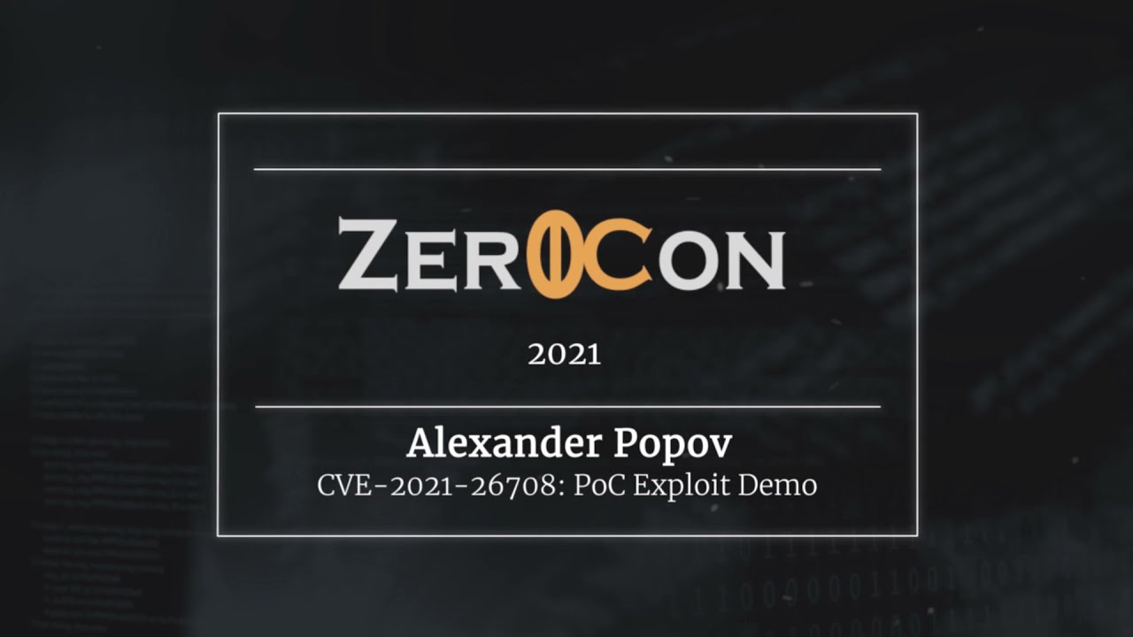 CVE-2021-26708: Local Privilege Escalation Demo (SMAP and SMEP Bypass)