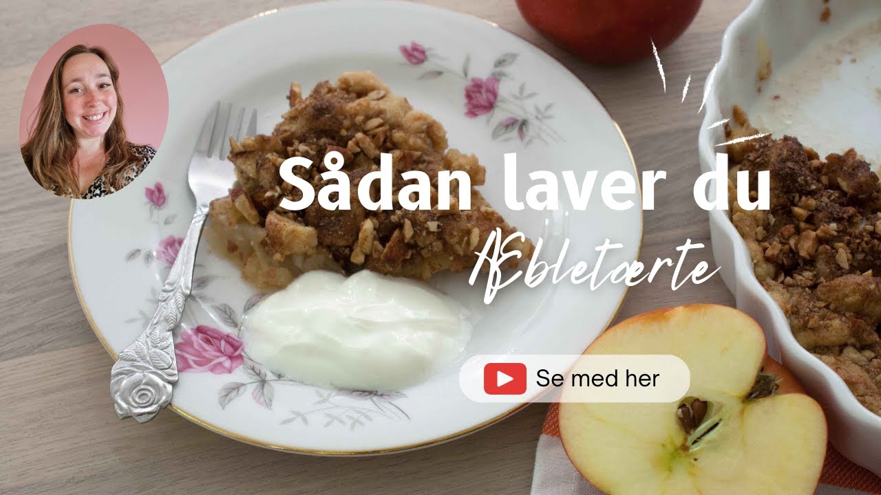 nem æbletærte med smuldredej nem æbletærte med smuldredej
