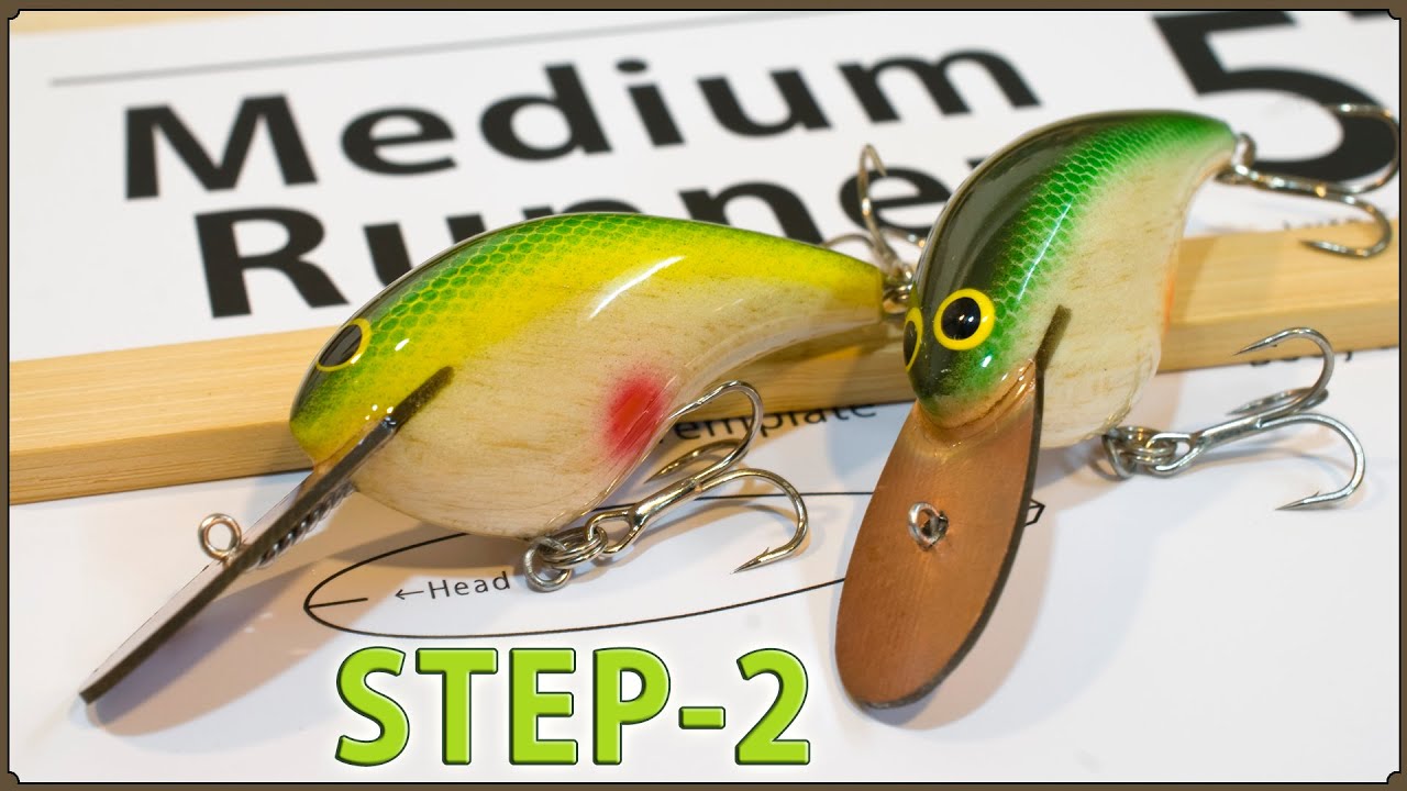 How to make a Medium Runner Crankbait (Step2: Lure painting, and Making a lure  lip). 