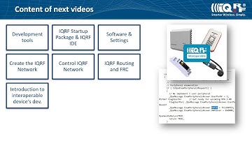 Tutorial for manufacturers 00: Introduction for IQRF manufacturers