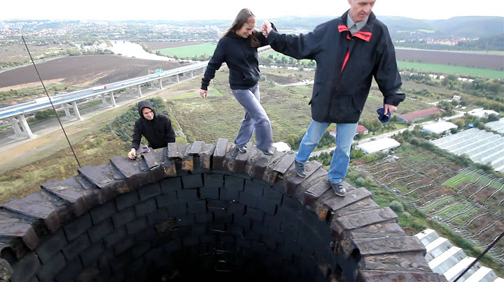 Procházka po dmychadle - Walk along the top of the chimney