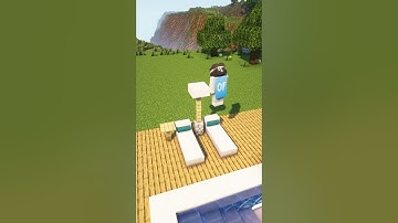 Minecraft Swimming Pool🏊 For Build and No Music #minecraft