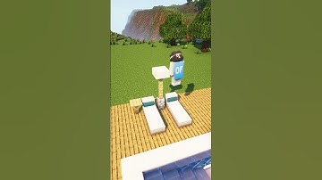 Minecraft Swimming Pool🏊 For Build and No Music #minecraft