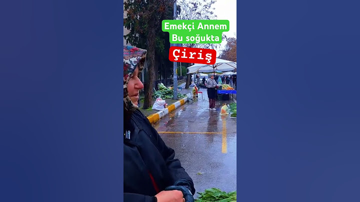 Emekçi Çiftçimiz bu soğukta çiriş satıyor.