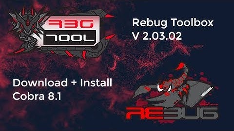 REBUG Toolbox V. 2.03.02 Support COBRA 8.1 for CEX/DEX