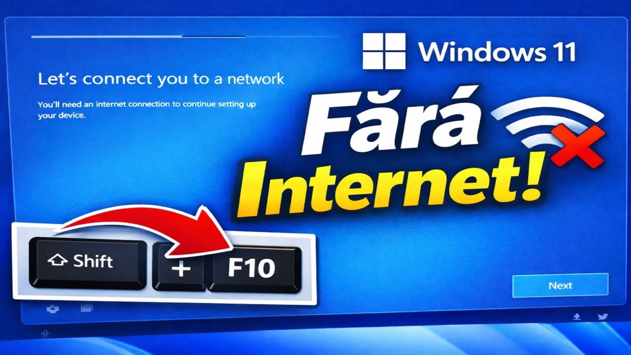 Instalează Windows 11 fără internet – Metodă rapidă