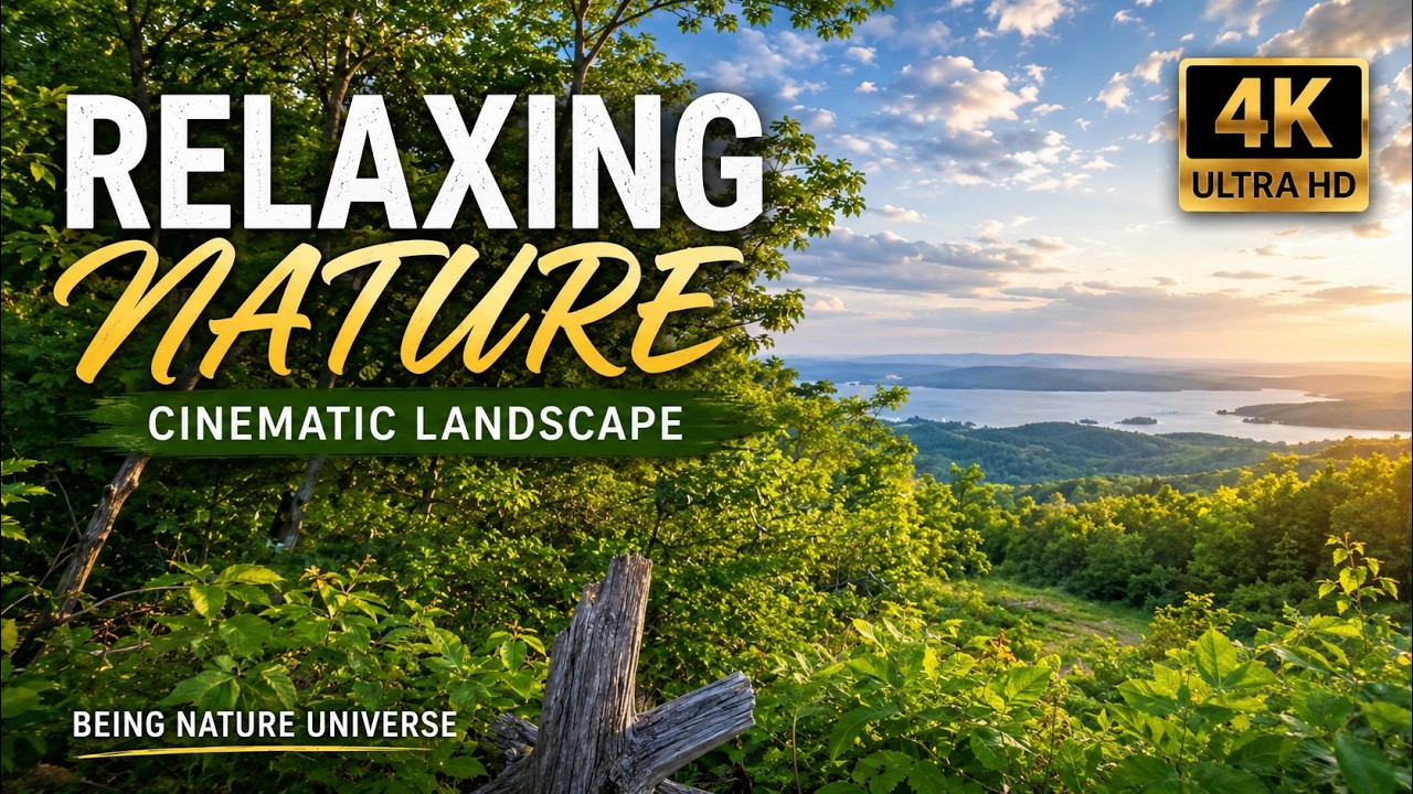 Relaxing Nature in 4K 🌿 Cinematic Landscape & Peaceful Music | Stress Relief