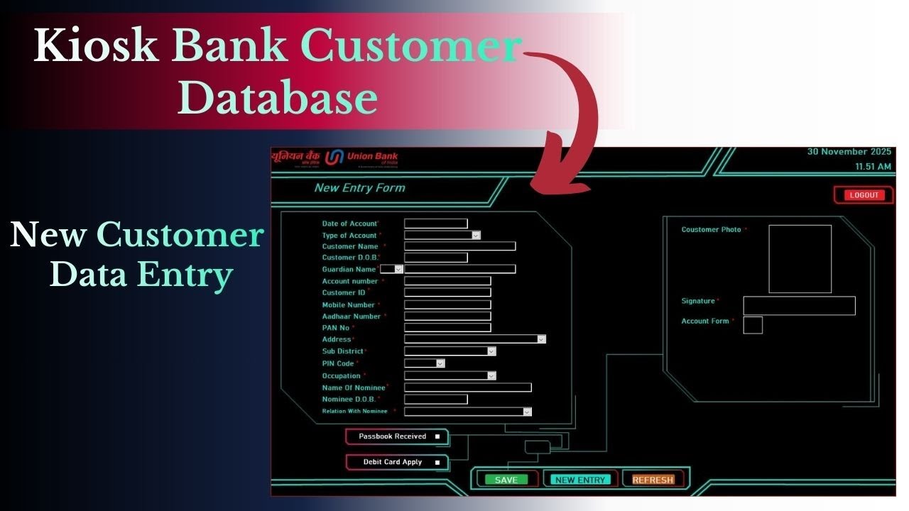 Customer Data Entry Database Software | New Data Entry | Step By Step ...
