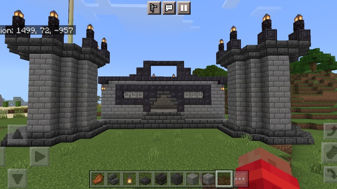 MINECRAFT EASY CASTLE TUTORIAL - YouTube