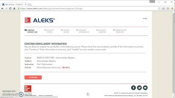 "How To" Video: ALEKS Account Set Up