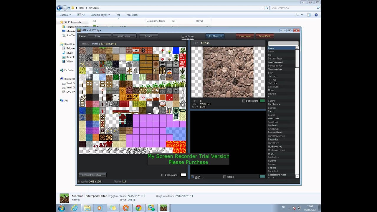 minecraft texture pack editor Kullanımı - YouTube
