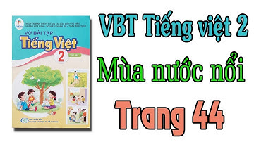 Vở bài tập tiếng việt lớp 2 sách cánh diều tập 2 bài 29 trang 44 |mùa nước nổi | góc sáng tạo