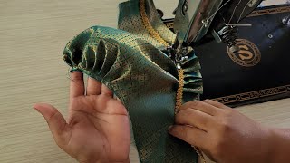 Beautiful designer puff sleeve design | Simple and easy method of stitching