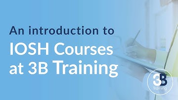 An introduction to IOSH courses at 3B Training
