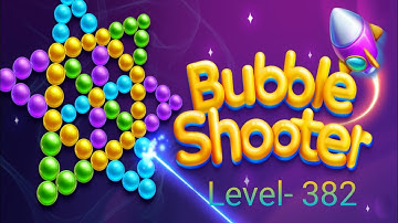 Bubble Shooter game play. Bubble Shooter Level-382. #video #bubblesshooter #game