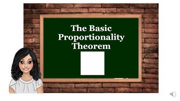 BASIC PROPORTIONALITY THEOREM