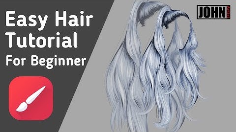 Easy Hair Tutorial | Infinite painter❤️