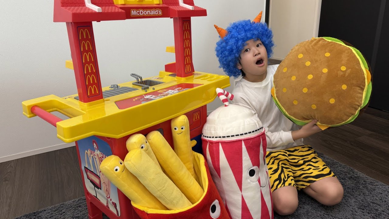 レオくんがマクドナルドのハンバーガーを作って配達してみた！Part7