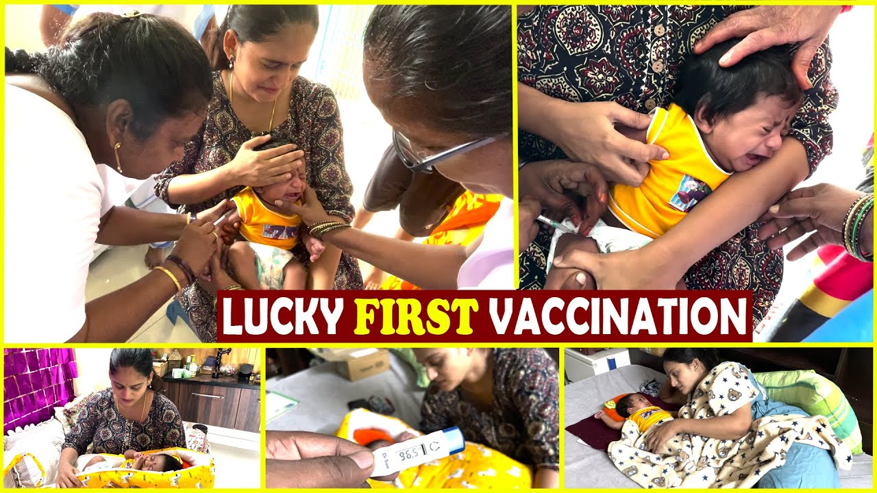 నేను కూడా ఎడిచేసా😢 Lucky First Vaccination 😭 చాలా భయపడ్డాను😔 ఎలా జరిగింది ఏమయింది🤒 #teluguvlogs