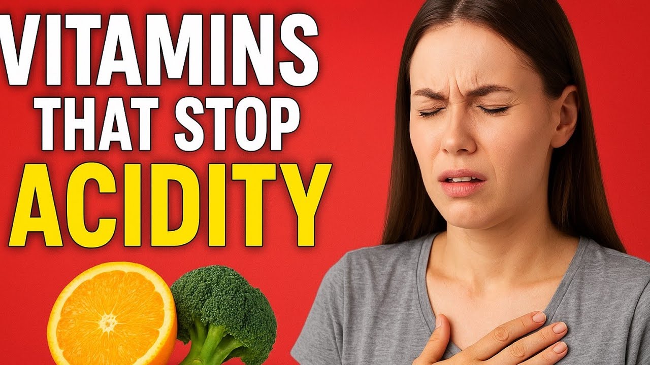 5 Vitamins That Stop Acid Reflux Forever | Natural Heartburn & GERD Relief | Healthy eating | Tips 