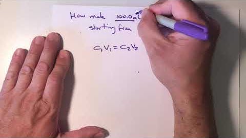 Making solutions from solids or concentrated solutions