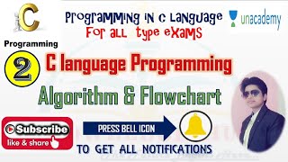 Lesson 02 – C Programming – Algorithm & Flowchart || B.Tech First Year, KVS, NVS, DSSSB and other