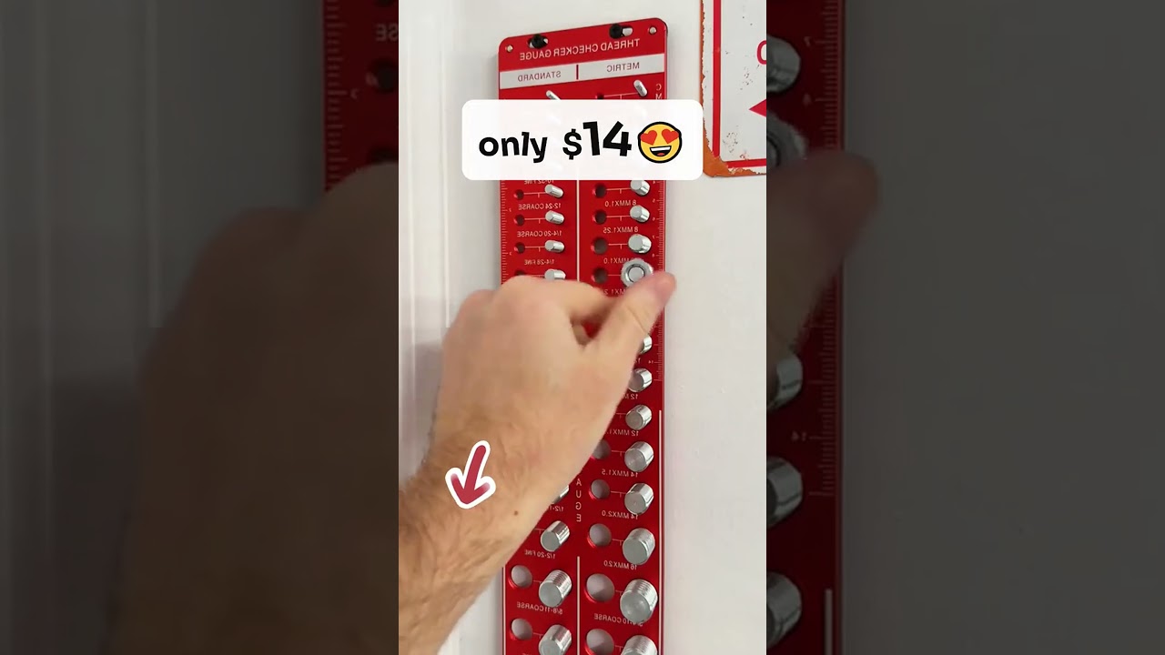 Essential Bolt & Nut Thread Checker Gauge, Perfect for DIY Crafts 