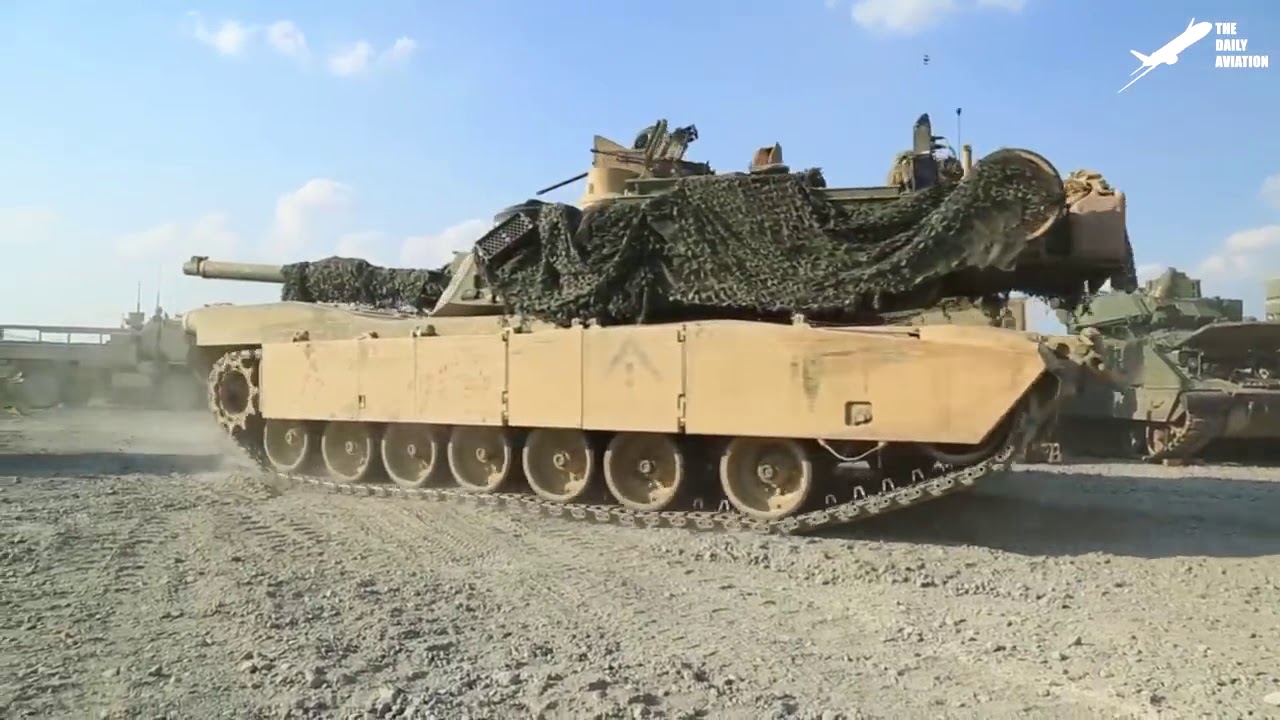 US M1 Abrams Stuck in Mud gets a Track Change