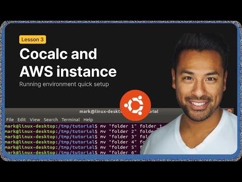 How to Run Linux in CoCalc and AWS EC2 - Step-by-Step Tutorial - [English]