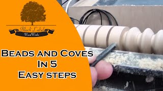 Woodturning 5 easy steps for perfect beads and coves using a detail spindle gouge