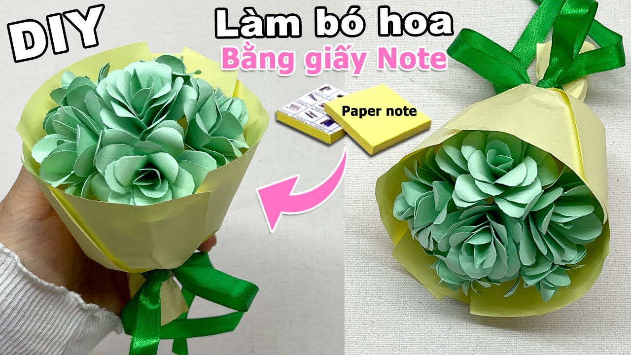 Gợi ý cách làm hoa bằng giấy note siêu đẹp mà lại đơn giản