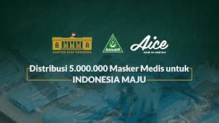 Penutupan Distribusi Masker Gerakan Pemuda Ansor, AICE dan Kantor Staf Presiden di Sulawesi Utara