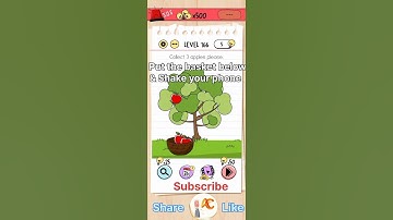 Brain test game Level 166 Collect 3 apples #braintesthack #foryoushorts #easygamebraintest #level166