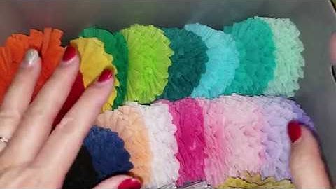 Tutorial - Crepe Paper Rosettes: circular, heart shaped and tulle