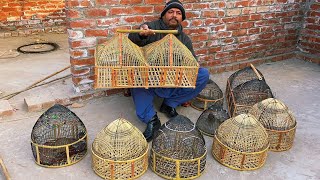 Bamboo Bird Cage Making Process!! How to make bird cage