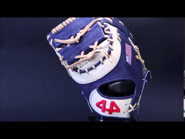 44 Pro Custom Gloves Signature Series First Base Mitt - YouTube