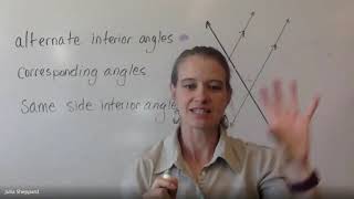 PreAlgebra 6 8 Angles Lines and Transversals