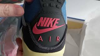 Union LA x Nike Air Jordan 4 Off Noir unboxing